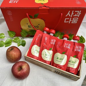 사과다움 씨없는 사과즙 사과주스 착즙주스 100%사과 첨가물x HACCP, 48개, 120ml