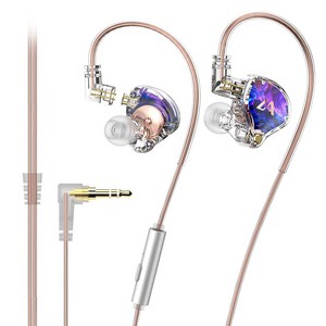 Lafitear LM3 하이브리드 HIFI 이어폰 3.5mm 마이크 포함