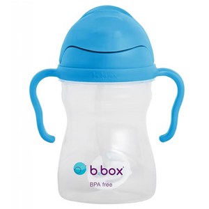 비박스 젤라또 컬러 손잡이 빨대컵, 블루, 240ml, 1개