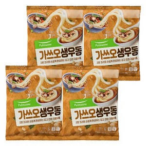 풀무원 가쓰오 생 우동 1인분, 192g, 4개