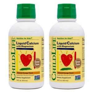 차일드라이프 액상 칼슘 마그네슘, 473ml, 2개