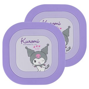 Bantang 3 인 1 캐릭터 마그네틱 냄비 받침 19 x 19cm, 퍼플 쿠로미, 2개