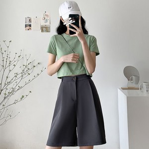 여자 여름 얇은 정장 반바지 Women's Shorts