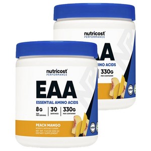 뉴트리코스트 에센셜 아미노 애시드 피치 망고, 330g, 2개