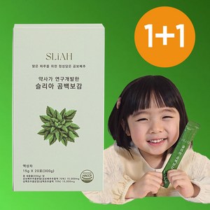 슬리아 곰백보감 곰보배추시럽 아기 스틱 배암차즈기 삼백초 추출물 유산균, 300g, 2개