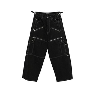 발렌시아가 콘트라스트 스티치 스트레이트 진