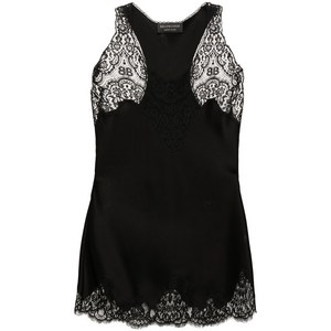 발렌시아가 레이스 트리밍 탱크 탑