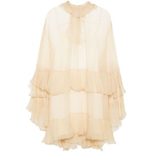 끌로에 러플 미니 드레스