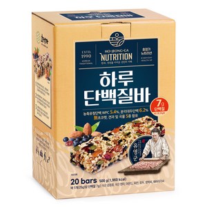 호정가 하루단백질바 (20개입), 500g, 1개