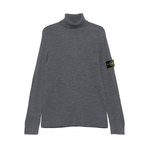 스톤 아일랜드 골지 터틀넥 스웨터, 그레이계열, Standard S(KR 90)