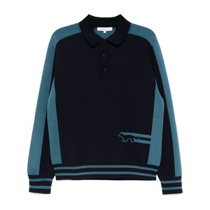 메종키츠네 플래시 폭스 폴로 셔츠, 블루계열, Standard S(KR 95)