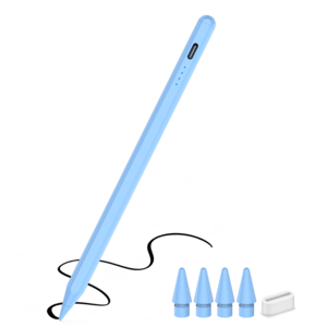 JAMJAKE 아이패드 호환 스타일러스 펜슬 스마트 터치펜 초미세 펜촉 USB-C 충전식 + 여분 펜촉 증정 Q52