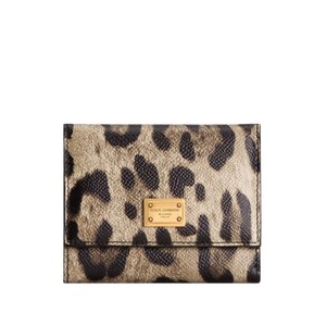 돌체앤가바나 레오파드 프린트 지퍼 지갑