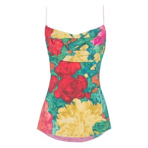 발망 로즈 프린트 탱크 탑, 그린계열, France 38(KR 66)