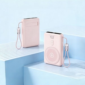 GoaTa 맥세이프보조배터리 20000mAh 고속충전PD22.5거치대 케이블 일체형 보조배터리
