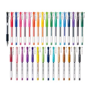 유니볼 시그노 펜 0.38mm UM-151 (옵션x1자루), 라이트블루(8)