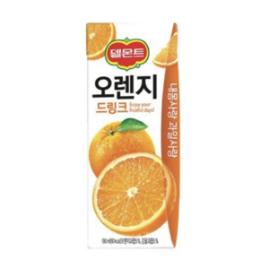 델몬트 드링크 오렌지, 190ml, 48개