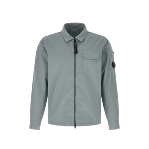 C.P.컴퍼니 체스트 포켓 커프 렌트 오버셔츠, 블루계열, Standard XXL