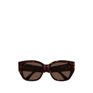 구찌 캣아이 로고 선글라스, 52, 브라운계열