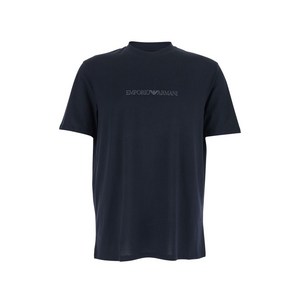 엠포리오아르마니 로고 프린트 티셔츠, 블루계열, Italy 62(KR 130)