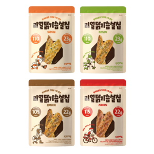 신선어람 리얼 닭가슴살칩 혼합 4종 세트