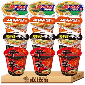 소컵라면 세트 육개장사발3 신라면3 튀김우동3 새우탕3 라면스틱3