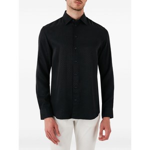 엠포리오아르마니 버튼 패턴 셔츠, 블랙계열, Standard XXL(KR 46)
