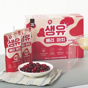 마이베프 생유베리마치 펫밀크, 크랜베리맛, 200ml, 5개