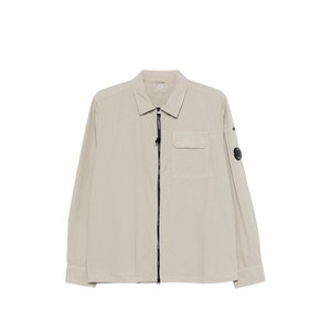 C.P.컴퍼니 지퍼 렌즈 셔츠 재킷, 베이지계열, Standard XL