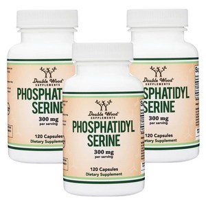 더블우드 포스파티딜세린 300mg 캡슐, 120정, 3개