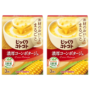 포카 삿포로 차분히 코트 코트 진한 콘 포타주 3봉입×60개(2 케이스), 67.5g, 2개