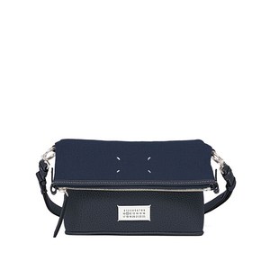 메종 마르지엘라 탑 지퍼 레더 숄더 백