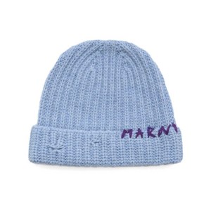 마르니 로고 자수 울 비니, M, 블루계열