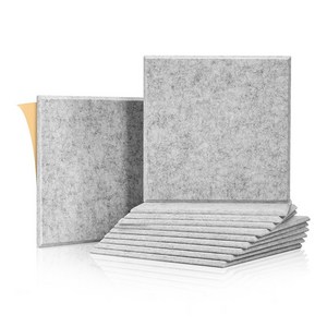 베라스코 자석형 현관문 방음재 방음판 2in1 접착식 30 x 30cm, 그레이, 12개