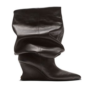 발망 슬라우치 웨지 앵클 부츠, Europe 36(KR 230), 블랙계열