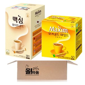 맥심 화이트골드 커피믹스 180T +맥심 모카골드 커피믹스 50T