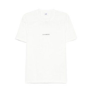 C.P.컴퍼니 크루넥 코튼 티셔츠, 화이트계열, Standard S