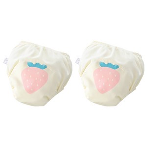 베베니즈 후르츠 유아 배변훈련팬티 2p, 스트로베리, S, 1세트