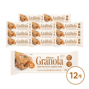 발보아 저당 그래놀라바 크리스피 카라멜, 20g, 12개