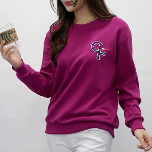 [당일출고] 여자친9 래터링 볼륨자수 빅사이즈(S~2XL) 소프트 맨투맨 국내제작-26칼라