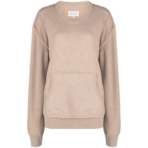 메종 마르지엘라 크루 넥 울 혼방 스웨터, 브라운계열, Standard M(KR 66)