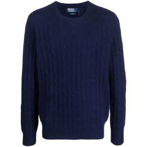 폴로랄프로렌 케이블 니트 캐시미어 스웨터, 블루계열, Standard XXL(KR 115)