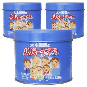 [3개] 파퍼츄어블 케피아 Ca+D 120알×3개(4987030196667-3), 120정, 3개