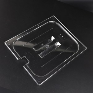 PC 밧드 투명 2분의 1 노칭 뚜껑 325x265mm 단품, 투명 1/2 (32.5x26.5cm)_노칭 뚜껑