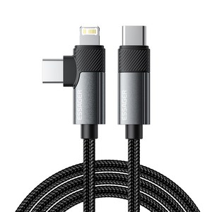 Essager PD 65W 3A C to C타입+아이폰8핀 고속충전 케이블 2개입