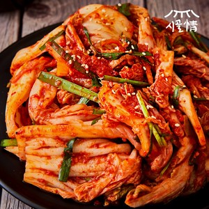 [시골정] 겉절이 1+1 총 2kg 전라도 김치 100% 국내산 HACCP 인증 배추김치 무배 당일발송, 1개