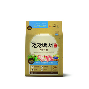 뉴트리나건강백서 전연령 강아지 기능성 사료, 장건강/유산균, 3.9kg, 1개