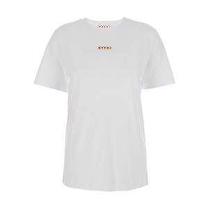 마르니 로고 장식 티셔츠, 화이트계열, Italy 42(KR 55-66)