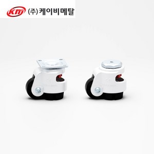 프로파일 바퀴 KM-40F/S 풋 마스터 휠 캐스터 높이 조절, KM-40S, 1개