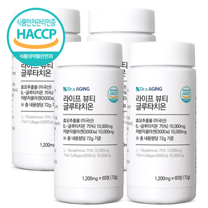 닥터스에이징 라이프 뷰티 글루타치온 1200mg, 4개, 60정